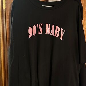 Black '90s Baby Kids Shirt
